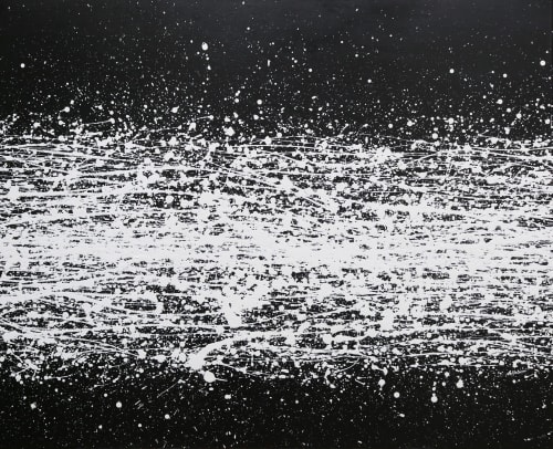 Black & white flow | Paintings by Isabelle Pelletane