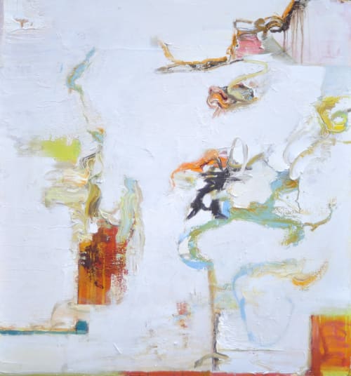 299 Pathway to Sorrento | Oil And Acrylic Painting in Paintings by Anne B Schwartz
