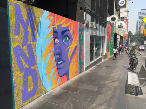Mural at Melbourne Central | Street Murals by Tayla Broekman
