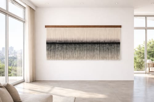 Dip Dyed Wool Wall Art- Zorke 40 | Tapestry in Wall Hangings by Olivia Fiber Art