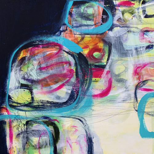 The Fog Will Lift | Oil And Acrylic Painting in Paintings by Darlene Watson Abstract Artist