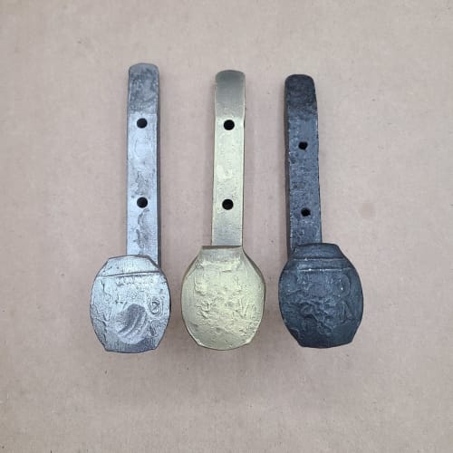 Railroad Spike Coat Towel Hook Hand Forged | Hardware by Element Hand Forged Hardware