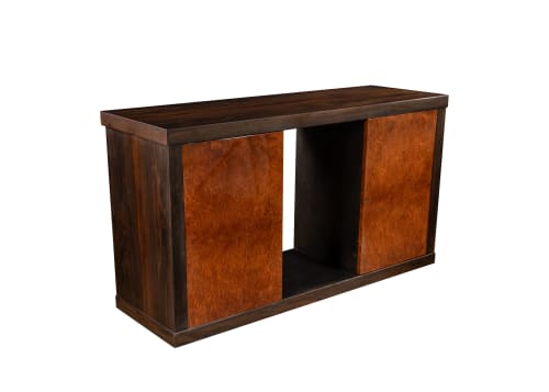 Bertolucci Exotic Wood and Oil Rubbed Bronze Sideboard. | Storage by Costantini Design