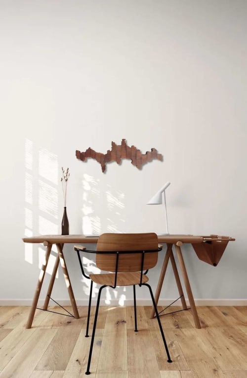 Slice of Nature III | Wall Hangings by Lutz Hornischer - Sculptures in Wood & Plaster
