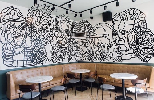 Van Dyke 2019 Mural | Murals by Dustin Hedrick | Vandyke Bed and Beverage in Nashville