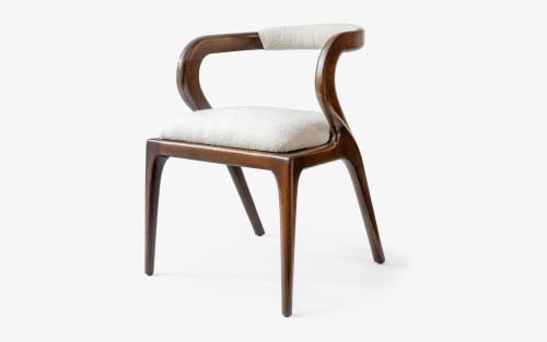 Nana Wooden Dining Chair with Back Detail, No:2, Lagu Select | Chairs by LAGU