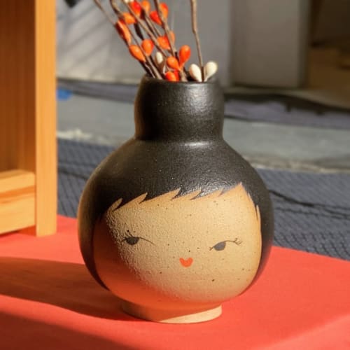 Handmade Ceramic Bud(dy) Vase | Vases & Vessels by Jennifer Fujimoto