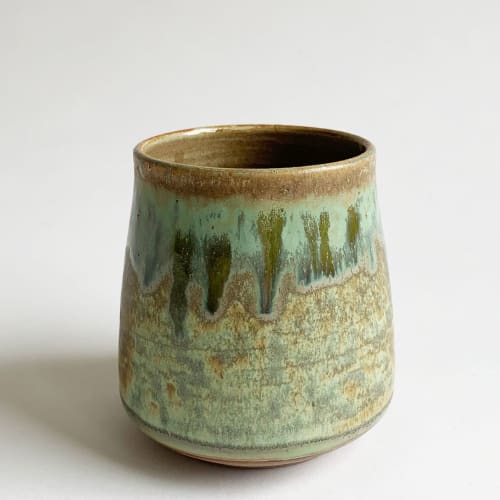 10 oz Cup-Lichen | Drinkware by Keyes Pottery