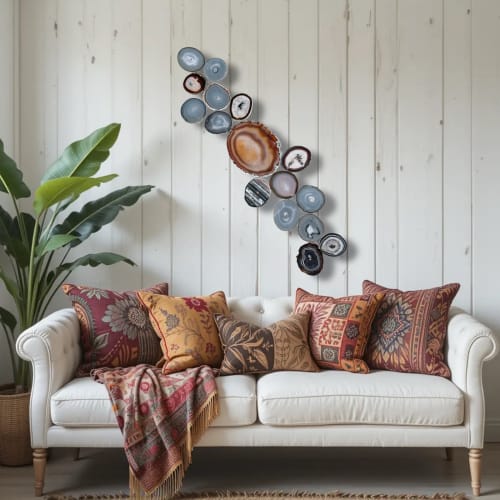 Ember Driftwood Agate Wall Art Set – 17 Piece (DIY) | Wall Hangings by Mod North + Co