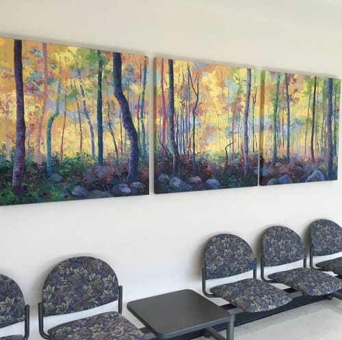 Triptych | Paintings by Eileen Dorsey | Southwest general Hospital in Berea