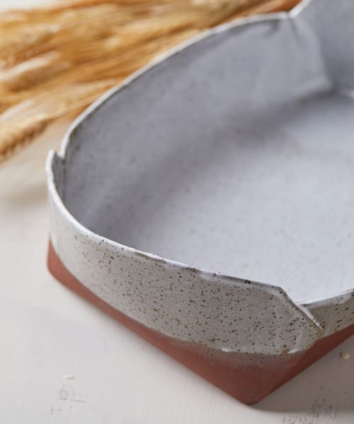 Unique Speckled Clay Baking Dish | Decorative Objects by ShellyClayspot