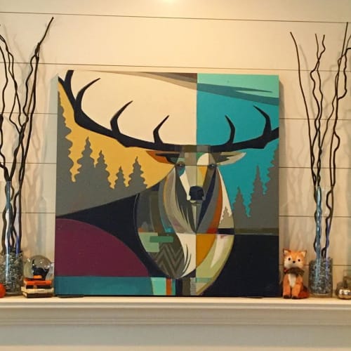 Wapiti 2 | Paintings by Erik Abel