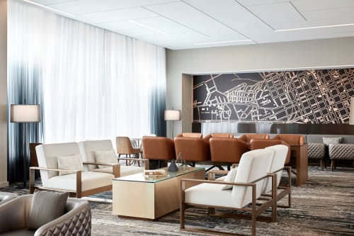 Wallcovering | Murals by Kalisher | AC Hotel by Marriott Raleigh North Hills in Raleigh
