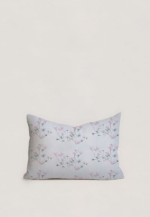 Apache Plume - Dusty Blue Pillow | Pillows by BRIANA DEVOE