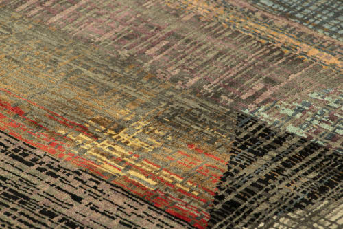 Rug & Kilim’s Abstract Rug with Polychromatic Striae | Rugs by Rug and Kilim