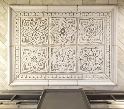 6 decorative tiles for backsplash | Tiles by GVEGA