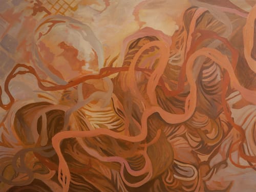 Sienna Meander | Paintings by Anne Blenker