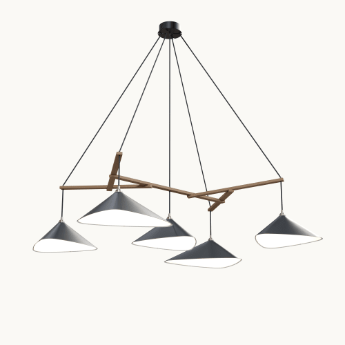 Emily Group of Five Pendant Light | Chandeliers by MOSS Objects