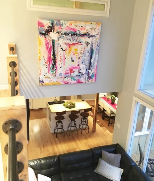 Painting (Multi-colored Abstract) | Paintings by Samantha Louise Designs