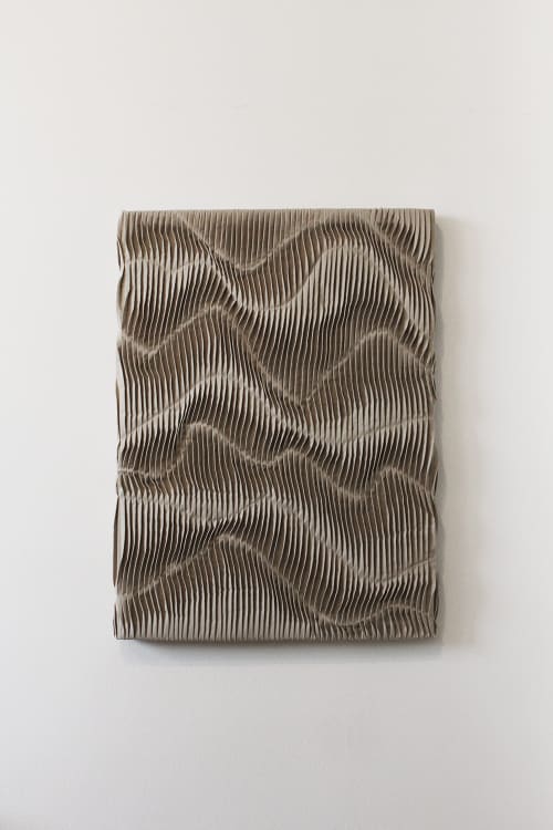 Pleated Wall Sculpture | Wall Hangings by andagain