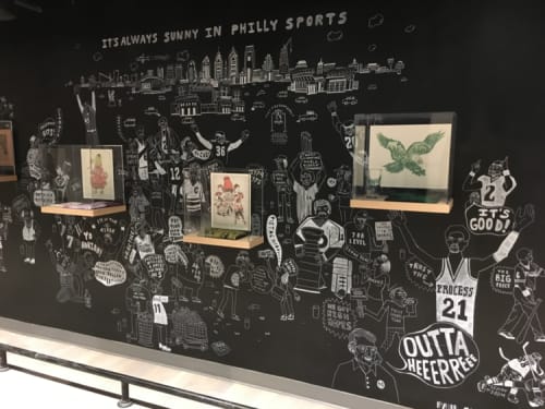 Philly Sports Mural By Paul Carpenter Art Seen At Capital One Cafe