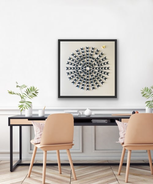 The One That Got Away - Blue | Wall Sculpture in Wall Hangings by Lorna Doyan