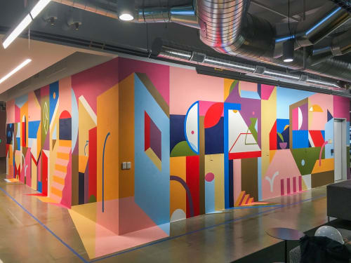 Lumley Beach | Murals by Muzae Sesay | Facebook HQ in Menlo Park