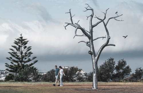 '2030' - Metal tree sculpture | Public Sculptures by Sam Hopkins
