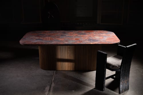 Lovely, Lovely, Red Dining Table | Tables by Aeterna Furniture