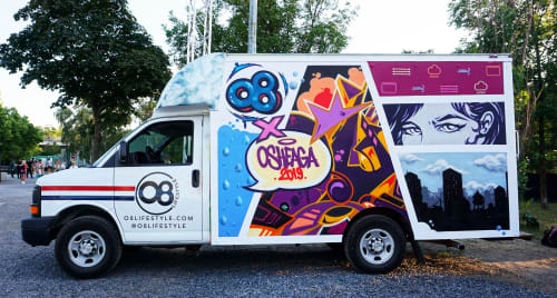 o8 Lifestyle's truck | Work by Wuna graffiti