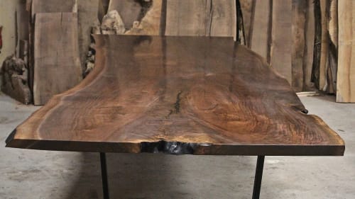 Live Edge Claro Walnut Dining Table | Conference Table | | Tables by SAW Live Edge
