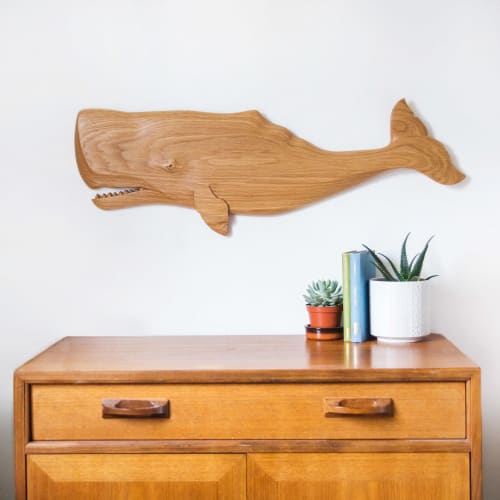 Sculptured Sperm Whale | Wall Hangings by Majid Lavasani