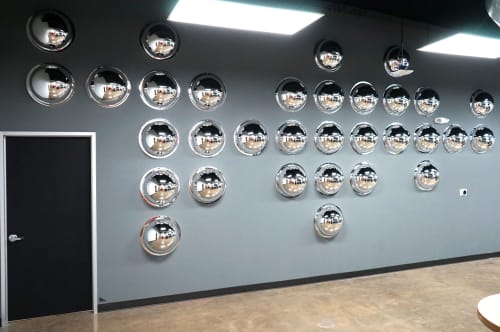 "Reflect" | Murals by ANTLRE - Hannah Sitzer | Unity Technologies in Austin