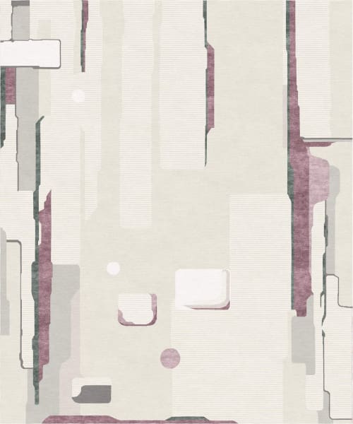 Rug Composition V.II Modern Abstract Hand Knotted | Area Rug in Rugs by Atelier Tapis Rouge