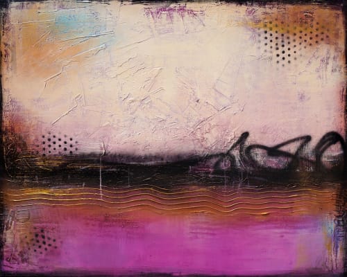 Love Poem in the City | Oil And Acrylic Painting in Paintings by Tara Catalano Studios