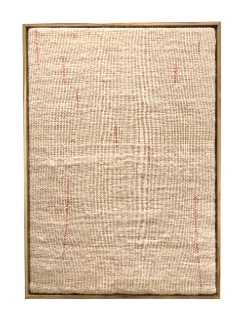 White Noise Series - Large Minimalist Woven Tapestry