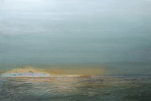 Introspective Light | Oil And Acrylic Painting in Paintings by Monica Gewurz | Ukama Gallery in Vancouver