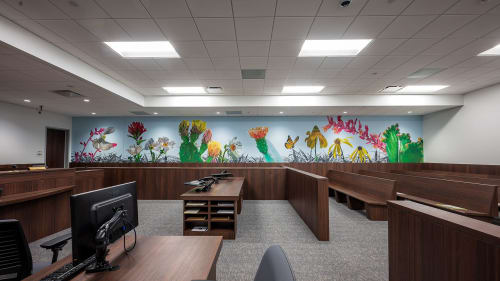 Cultivating Resilience | Murals by Lindsey Millikan | Austin Municipal Court in Austin