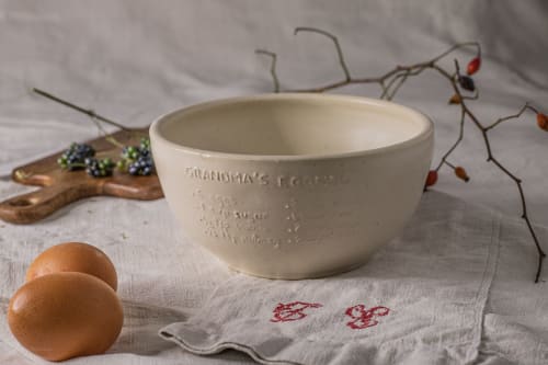 Family Recipe Serving/Mixing Bowl | Tableware by ATMA ceramics
