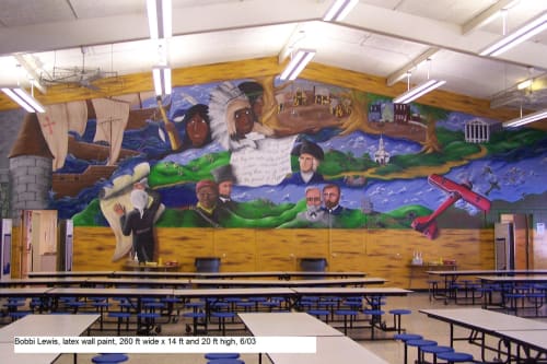 History of the World | Murals by Bobbi Plentovich Lewis | A.M. Davis Elementary School in Richmond