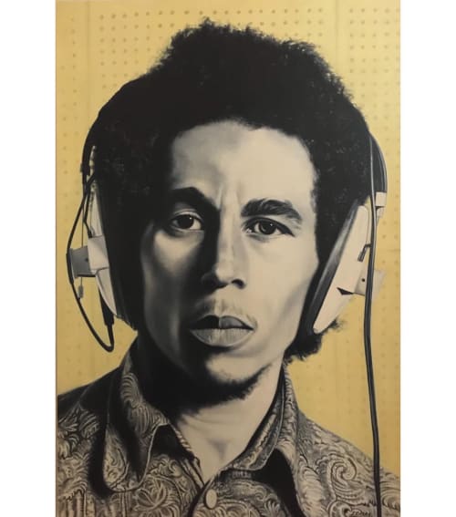 Bob Marley | Paintings by Juan Casas | Villa Royale in Palm Springs