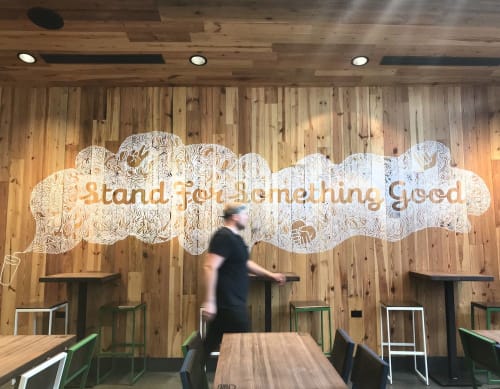 Stand For Something Good Shake Shack Mural | Murals by Jesse Hora | West Loop in Chicago