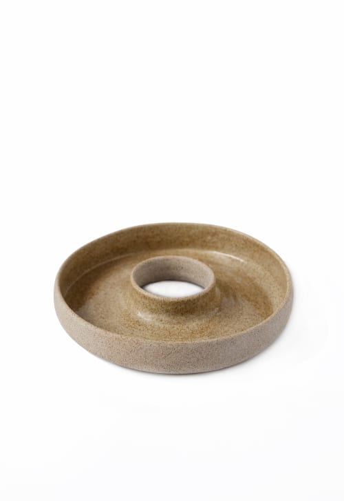 Handmade Stoneware Serving Dish "Concrete" | Serveware by Creating Comfort Lab