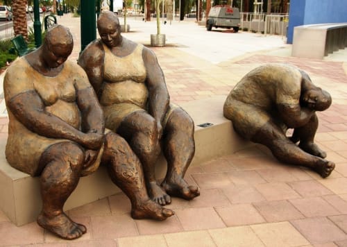 They are Waiting | Public Sculptures by Nnamdi Okonkwo