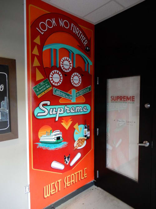 Sign Painting | Signage by Zach Rockstad | Supreme in Seattle