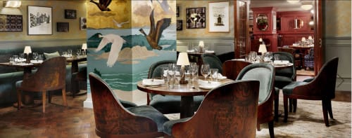 Artwork for the Ned's Club members dining room | Art & Wall Decor by Sara J Beazley | The Ned in London