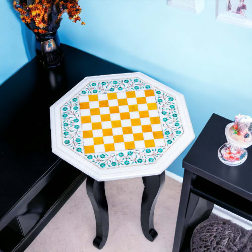 Luxury chess table, Marble chess table for home, chess table | Side Table in Tables by Innovative Home Decors