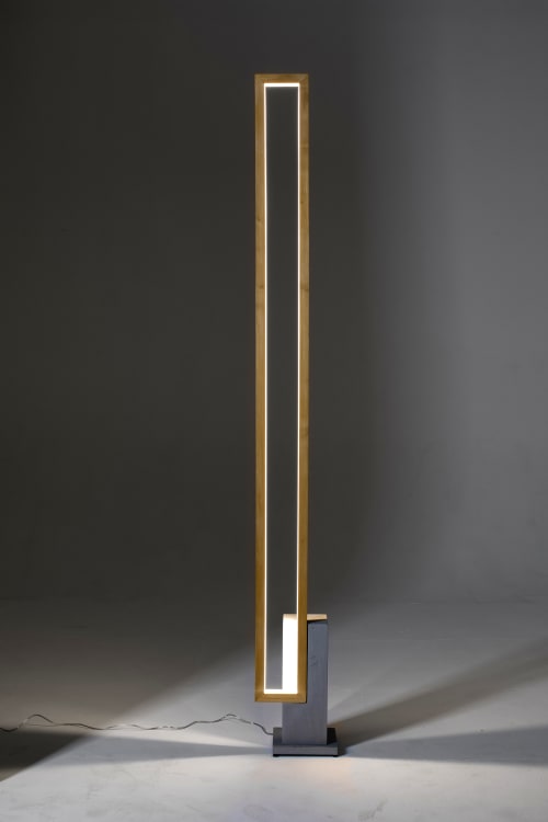 LT Mire Wood | Floor Lamp in Lamps by CINIER | Fuorisalone in Milano