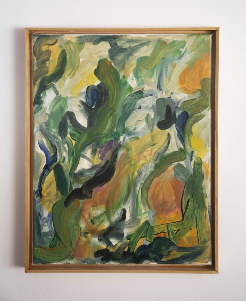 "Plum" Abstract Painting | Oil And Acrylic Painting in Paintings by Daylight Dreams Editions