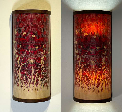 geo floral sconce | Sconces by Mad King Productions